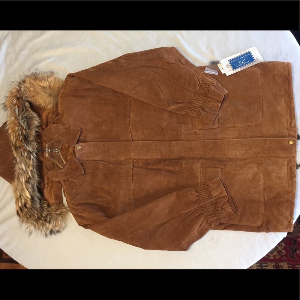 NWT Susquehanna Suede Leather Jacket Size Small - Picture 4 of 7